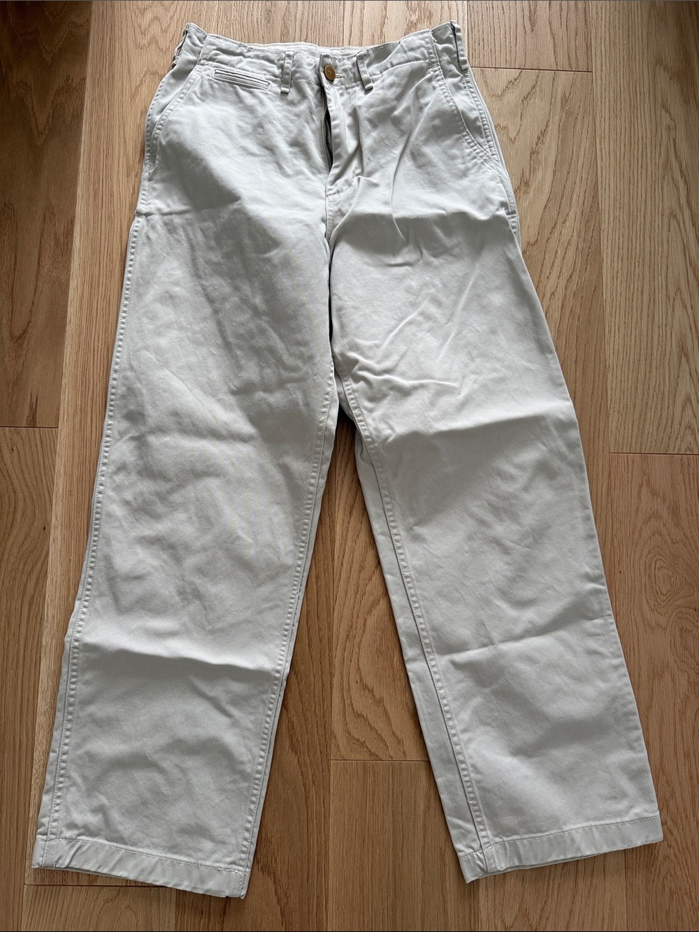 Zara Men's relaxed fit chino pants - color Stone
